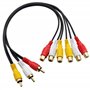 GINTOOYUN Câble répartiteur audio vidéo 3 RCA mâle vers 6 RCA femelles