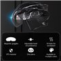 Kuashidai Casque de vélo Monobloc avec Lunettes magnétiques Casque de vélo léger avec visière Unisexe