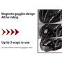 Kuashidai Casque de vélo Monobloc avec Lunettes magnétiques Casque de vélo léger avec visière Unisexe