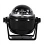 Boussole Déclinaison Magnétique Ajustable Compas Voyager Boussole Voyager Multi-Usage pour Montage sur Support Marin Marine(Noir