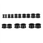 KBNIAN 16 PCS Écarteur d'Orielle en Silicone Souple Piercing Plug Tunnel Original Strech Élargisseur d’Oreille Tunnel Diamètre 6