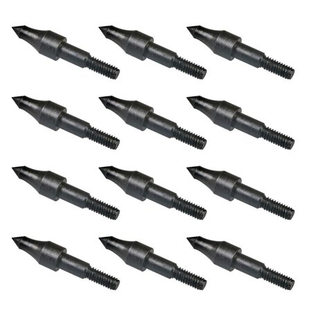 Namvo 12pcs 100grn Black Screw in Practice Broadheads Arrowheads