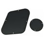 Kaish Noir solide 1 plis LP plate plaque de commutateur de commande arrière cavité Coque pour USA Gibson Les Paul