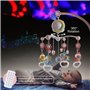 Berceau de musique pour bébé Lit bébé mobile avec fonction de temporisation Projecteur et lumières,suspendu tournant Hochets et