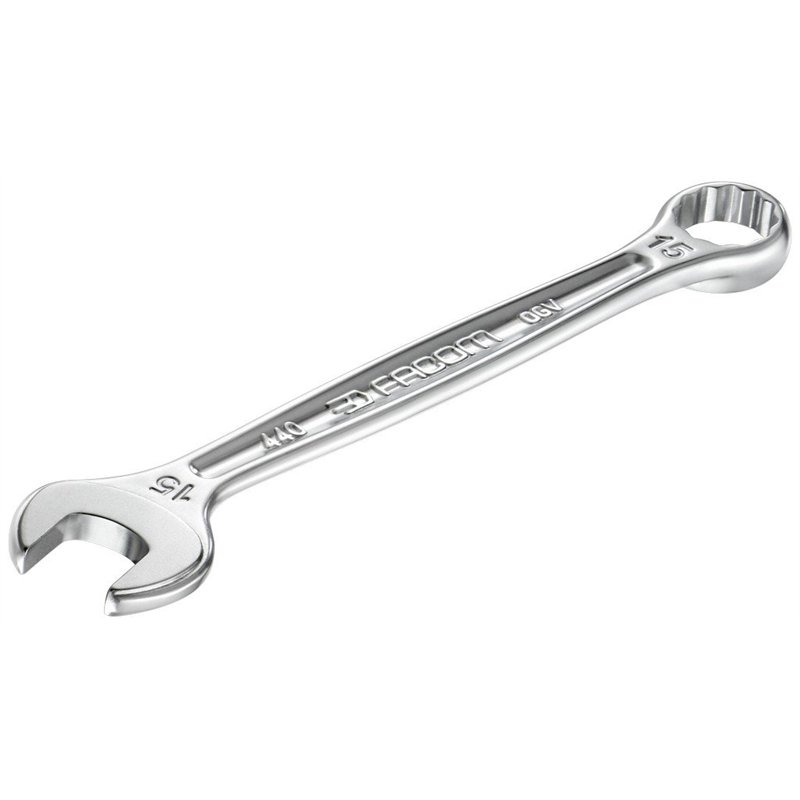 FACOM - Clé Mixte Métrique - Clef Standard pour Toutes les Applications Courantes - Œil 12 Pans à Profil OGV - Serrage Puissant 