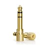 VCE Adaptateur Jack 6.35mm Mâle vers 3.5mm Femelle Stéréo Audio Plaqué Or Lot de 2