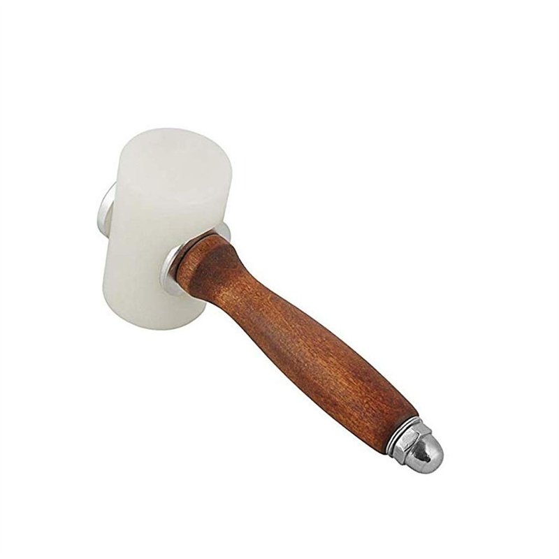 Marteau de sculpture sur cuir, maillet pour bricolage, maroquinerie, club de couture en cuir de vache, tête en T en nylon, manch