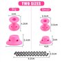 Locisne 50 pcs Silicone Pas de chaleur Hair Curlers + 1 French Hair Braiding Tool, Pas de chaleur Hair Curlers Magic Soft Roller