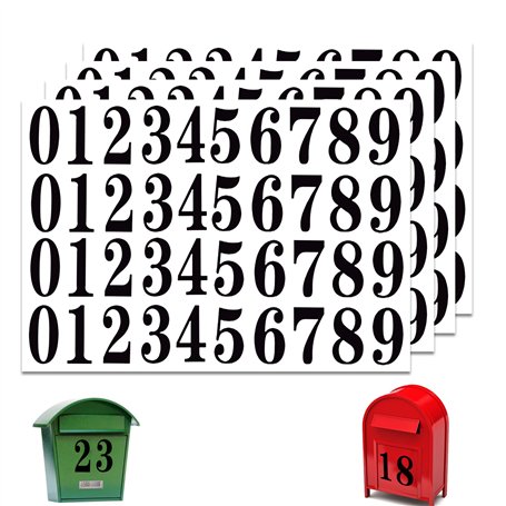 Olakin Chiffres Adhesifs Autocollants 4 Feuilles160 Pièces