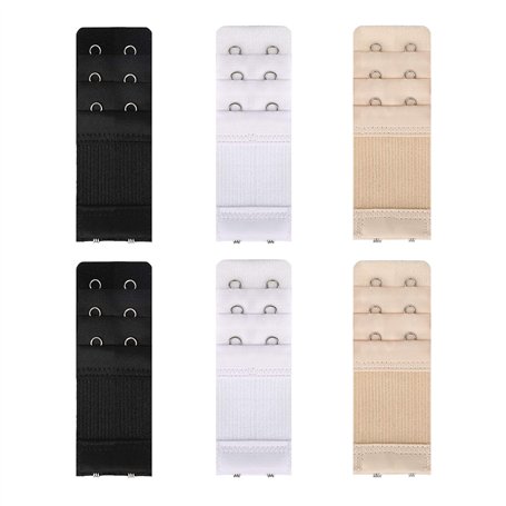 ISIYINER Extensions de Soutien-Gorge 6 Pièces Extension de Sangle de Soutien-Gorge Extensible Confortable pour Femmes
