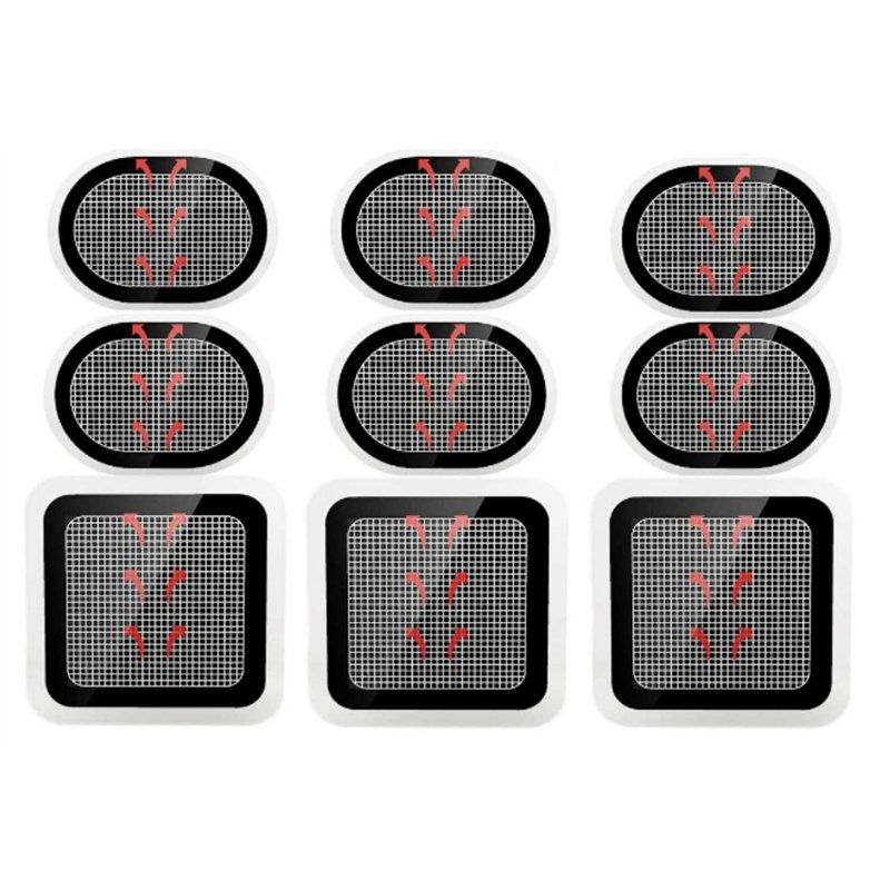 HOCOSO SOYOKO 9 Pièces Électrode de Ceinture,Compatible avec Abs Series, Replacement Pads Électrode de Rechange pour Ceintures M