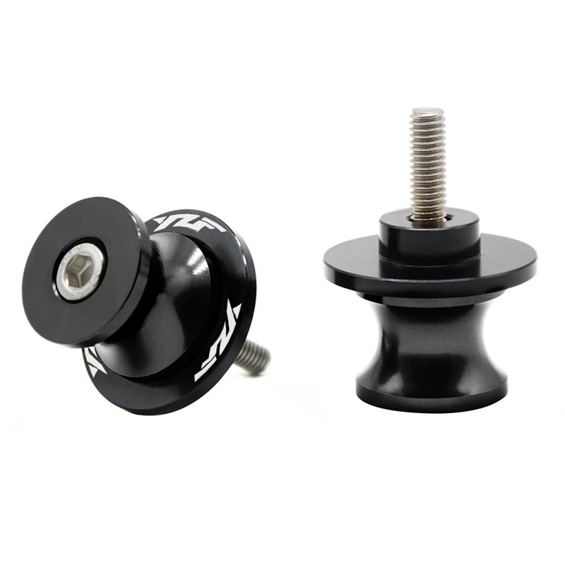 2pcs M6 6mm Diabolos Le Mans Support de Montage pour YZF R1 R3 R6 R6S R25 R125 600R (Noir)