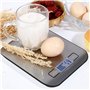 Balance de cuisine numérique, balance de cuisson électronique en acier inoxydable de 5 kg, balance pour aliments ultra-mince élé