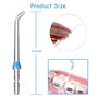 Lushly 4 Pièces Accessoires de Buse pour Waterpik Buccal, Jet Dentaire Tips, Irrigants Buccaux, Jet d'Eau Dentaire de Buse, Arro