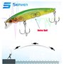 Senven - minnow leurres, Leurre de pêche Minnow Manivelle Appât articles de pêche, appâts de pêche en mer et eau douce, appâts r