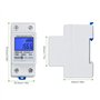 DIFCUL Compteur électrique Monophasé 5-80A 230V 50Hz Compteur d'énergie électrique Numérique avec écran LCD Compteur Divisionnai