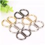 通用 CL-Link Lot de 30 anneaux en D en métal 32 mm anneaux en D en acier argenté pour sac à dos, boucles de ceinture, sacs à main,