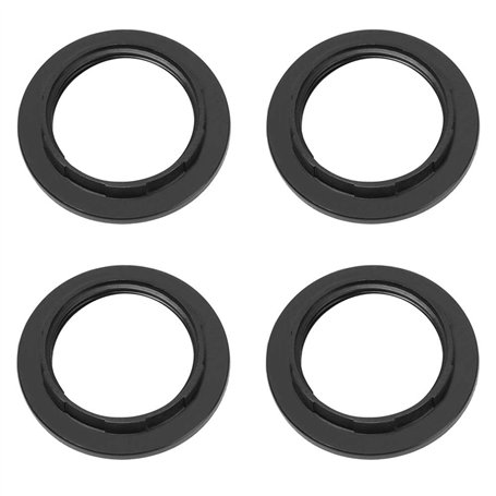 4 Pièces E27 Anneau Réducteur pour Abat-Jour Plaque Convertisseur d’Adaptateur de Bague d'Abat-Jour (Noir