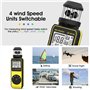 Anémomètre Numérique, INFURIDER YF-881M Digital Anemometre Cup Vitesse du Vent Mesure de la Vitesse/Température du Vent à L'aide