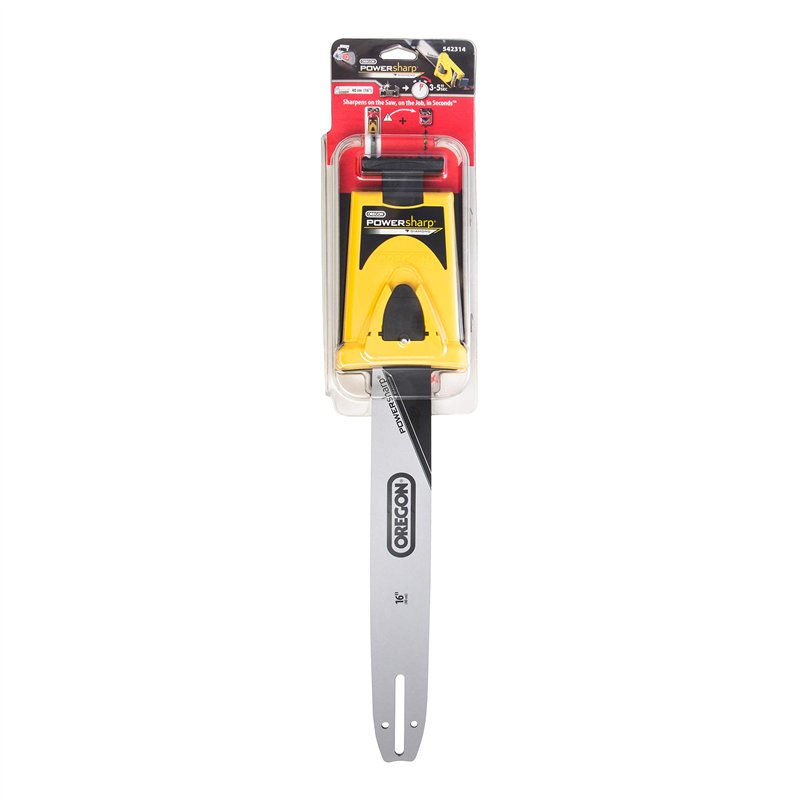 Oregon 542314 Guide de tronçonneuse Powersharp avec affûteur pour chaîne Power Sharp 56 maillons
