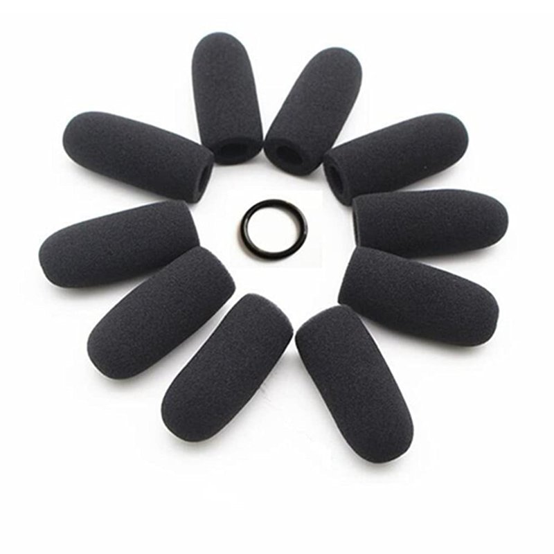 Housses de rechange en mousse pour microphone de casque d’aviation David Clark M-4/M-7