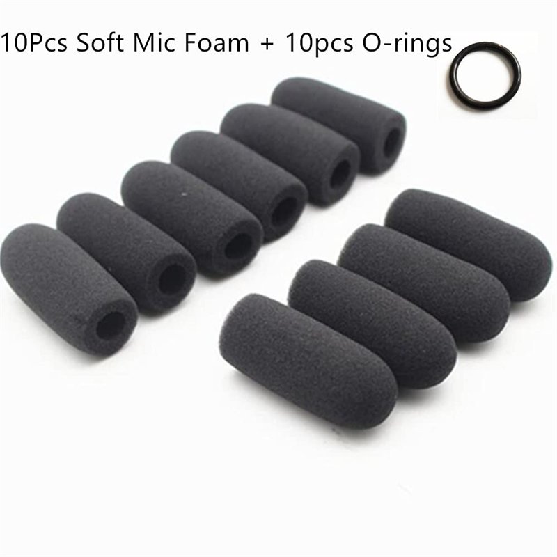 Image secondaire de Housses de rechange en mousse pour microphone de casque d’aviation David Clark M-4/M-7