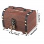 HAOBIN Coffre Au TréSor en Bois BoîTe Aux TréSors en Bois Coffre en Bois BoîTe De Coffre Au TréSor De Pirate Vintage en Bois Cof