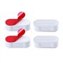 Tampons Abattant WC 8 Pièces Patins Pare-chocs de Siège de Toilette Patins pour Abattant de Toilette pour Maison Hôtel Restauran