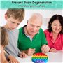 PUTOWUT Pop Bubble Fidget Sensory Jouets Sensoriels à Bulles Pincez sensorielle Jouet Silicone Anti-Stress Jouets de Soulagement
