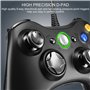 Zexrow Manette filaire Xbox 360, USB Manette du Contrôleur de Jeu Filaire avec Double Vibration pour PC Xbox 360 Windows