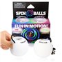 Spinballs Bolas Lumineuses - USB Rechargeable avec 22 Modes et Motifs Lumineux Colorés – Balle de Jonglage Durable