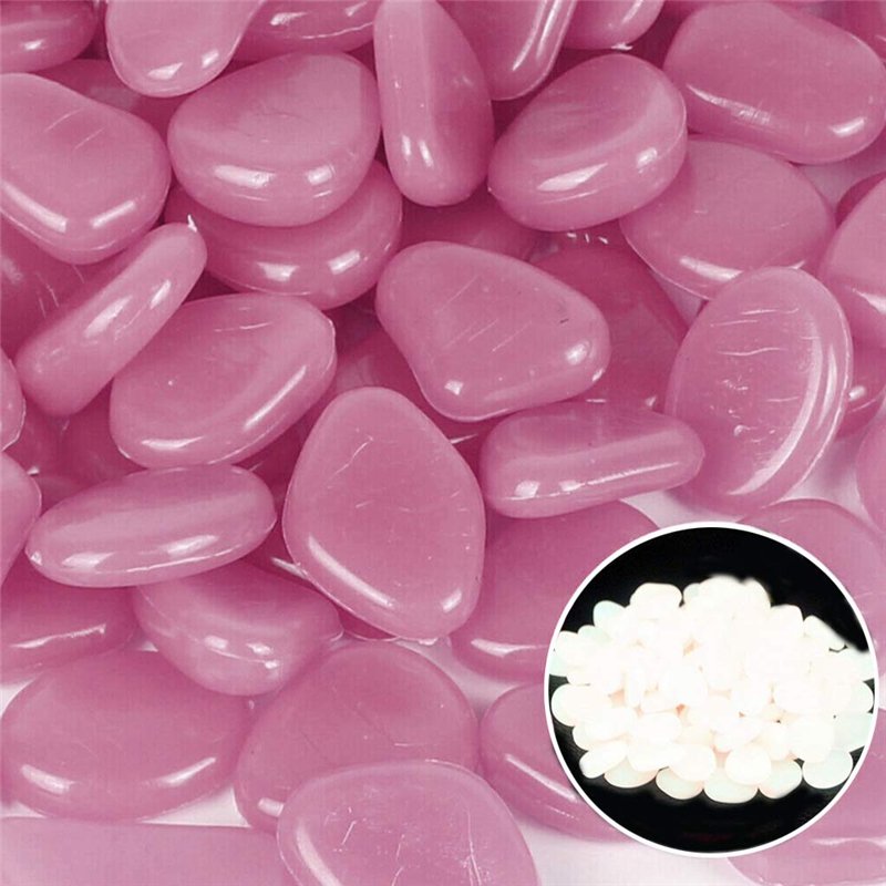 Image secondaire de Mdurian 200Pcs Pierre Lumineuse Galet Lumineux Cailloux Brillants dans Le Noir pavés pour Maison Jardin passerelle Aquarium Pati