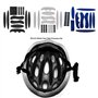 #N/A 27 pièces Universel Casque Remplacement Mousse Rembourrage Kit Vélo Casque Doublure Protection, Absorbant la Transpiration,