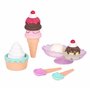 Battat - Play Circle - Jouet alimentaire - Sweet Treats Ice Cream Parlour - 21 pièces - Set de glaces - Accessoires de cuisine p
