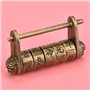 Serrure à Combinaison Vintage Chinois Cadenas à Combinaison Antique Rétro Ancien Style Serrure pour Boîte à Bijoux Tiroir Cabine