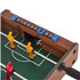 MISTER GADGET MG2018 Jeu de Table Baby-Foot avec 2 Panneaux de Score et 2 balles Bois métal et Plastique, Aléatoire : Multicolor