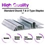 Swpeet Officemate Lot de 3 000 agrafes standard de qualité supérieure 3 tailles, y compris les agrafes de type T, U et de type p