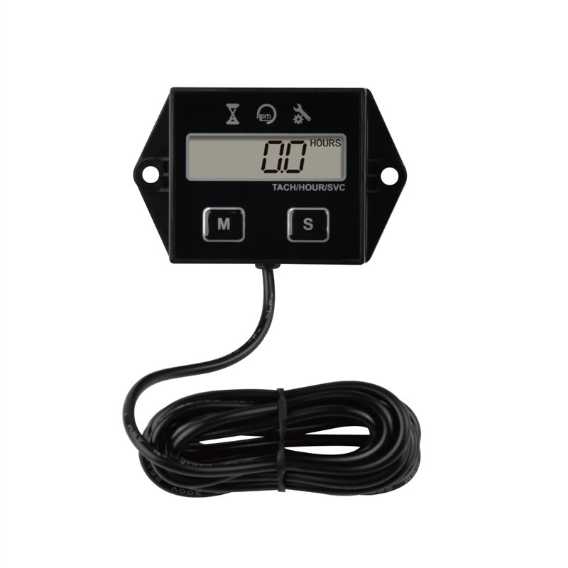 Yooreal Compteur horaire numérique, Compteur Scooter,Tondeuse à gazon Dirt Bike Tracteur Générateur Compresseur d'air Marine Mot
