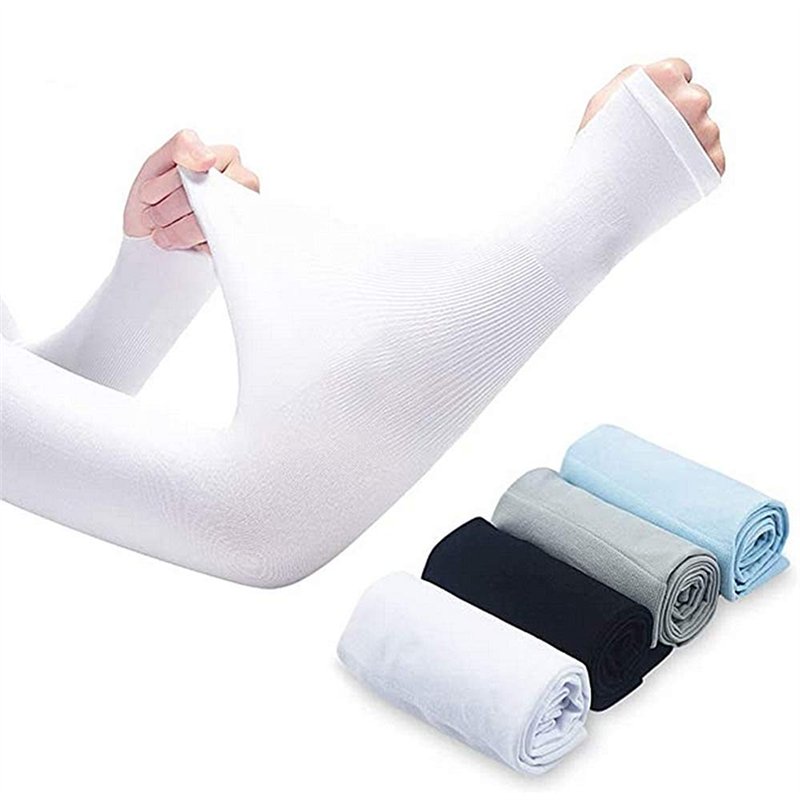 Meet Manchettes de Sport,Manches de Protection pour Bras de Sport 4 Paires Housse de Protection UV Douce et Respirante Couvercle