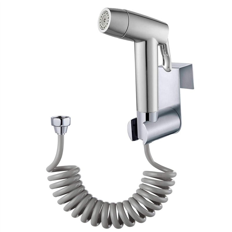 Pulvérisateur de toilette pour bidet - avec crochet de réservoir d'eau et tuyau de douche flexible télescopique en ABS de 59