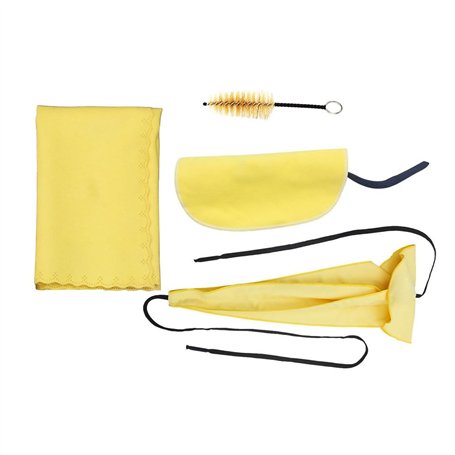 Alnicov Kit d'entretien de nettoyage pour saxophone avec 3 pièces de chiffon de nettoyage et brosse d'embout buccal Outil d'entr