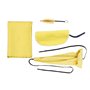 Alnicov Kit d'entretien de nettoyage pour saxophone avec 3 pièces de chiffon de nettoyage et brosse d'embout buccal Outil d'entr