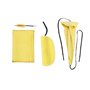Alnicov Kit d'entretien de nettoyage pour saxophone avec 3 pièces de chiffon de nettoyage et brosse d'embout buccal Outil d'entr