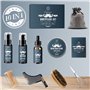 Kit Soins Barbe Homm, Oukzon 10 en 1 Coffret Cadeau Pousse Barbe Complet Professionnel avec Shampoing barbe, Conditionneur, Huil