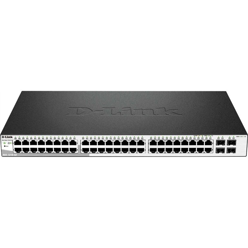 D-Link Web Smart DGS-1210-52 - commutateur - 48 ports - Géré - Ordinateur de bureau, Montable sur rack