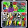 RoseFlower 106 Pièces Flottante Set Appât de Pêche Hameçons Basse Accessoires