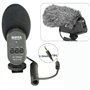 Boya BY-VM600 Microphone cardioïde directionnel à condensateur 3,5 mm pour Appareil Photo Canon Nikon Sony Pentax DLSR (Pare-Bri