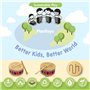 PlanToys Tambour pour Enfants - Jouet Musical en Bois dès 1 An - Batterie Enfant avec Maillet à Tête en Caoutchouc - Instrument 