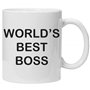 World's Best Boss Coffee Tasse Originale/Cadeau Anniversaire/Fête des Pâques/Céramique 350 ML/Idée Cadeau Original