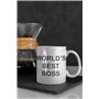 World's Best Boss Coffee Tasse Originale/Cadeau Anniversaire/Fête des Pâques/Céramique 350 ML/Idée Cadeau Original